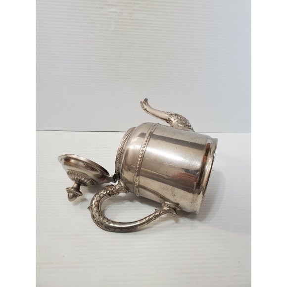 Antique Copper and Silverplate Teapot 1899 Patent - Picture 9 of 12